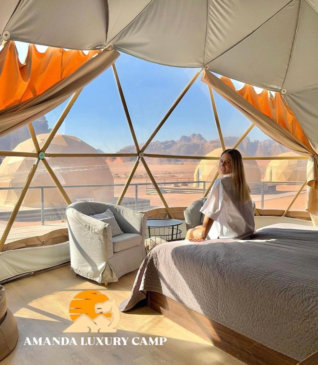 Amanda Luxury Camp Hotel Wadi Rum Bagian luar foto